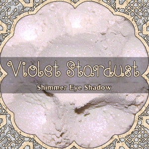 VIOLET STARDUST Shimmer Eye Shadow, Iridescent Purple, Purple Interference, Loose Powder Eyeshadow, Vegan Cosmetics, TAT 6-8 Biz Days