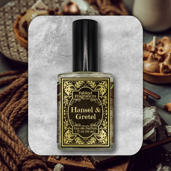 HANSEL and GRETEL Eau de Parfum Spray, Gingerbread, Hazelnut, Cocoa, Peppermint, Vanilla, Amber, Fairytale Fragrance, TAT 6-8 Biz Days