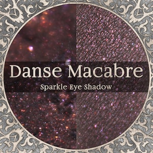 Burgunderroter schimmernder Lidschatten, DANSE MACABRE, mit rotem Schimmer, romantisches Goth Geschenk, Loses Puder Veganes Make-up, TAT 3-5 Biz Tage