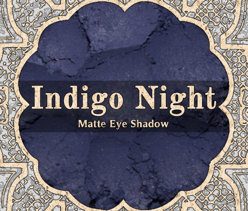 INDIGO NIGHT Matte Eye Shadow Deep Smokey Violet Dark Violet | Etsy