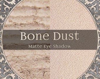 BONE DUST Eye Shadow: Matte Pale Beige Nude, Vegan Makeup,