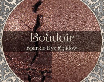 BOUDOIR Lidschatten: Schimmerndes Kupferbraun, veganes Puder,