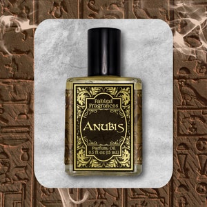 ANUBIS Perfume Oil, Amber, Dark Patchouli, Frankincense, Musk, Vegan Fragrance, Egyptian Mythology, Jackal God, TAT 7-9 Biz Days