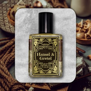 Gourmand Dessert Perfume Oil, HANSEL and GRETEL, Gingerbread Scent with Peppermint and Chocolate, Food Fragrance, TAT 3-5 Biz Days