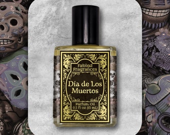 DIA de LOS MUERTOS Perfume Oil with White Sugar, Baked Bread, Caramel, Cocoa, Musk, Incense, Cinnamon, Day of The Dead, TaT 6-8 Biz Days