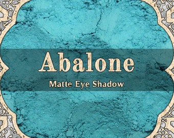 ABALONE Matte Eye Shadow, Light Turquoise, Pastel Aqua, Mermaid Lover Gift, Loose Powder Cosmetic Pigment, VEGAN Makeup, TAT 6-8 Biz Days