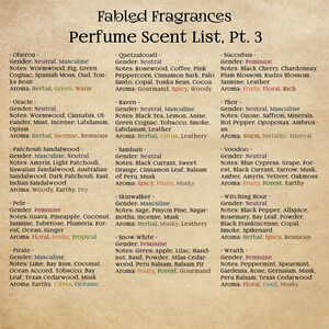 Eau de Parfum Sampler, Choose 5 Scents, Alcohol Free and Vegan Fragrance Body Spray image 7