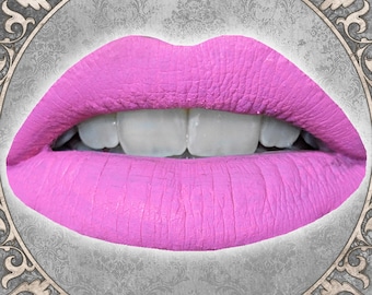 CALLIOPE Liquid Lipstick: Matte Neon Pastel Pink, Vegan Makeup, TAT 5-6 Biz Days