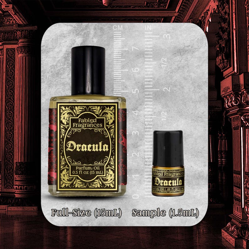 Vampire Perfume Oil, DRACULA, Rich Floral and Musk Gothic Scent, Cruelty Free & Vegan image 4