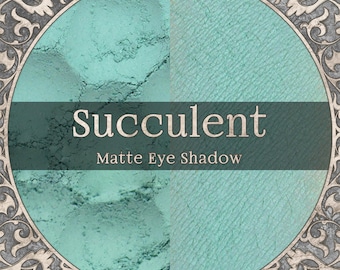 SUCCULENT Eye Shadow: Matte Pastel Seafoam Green, Vegan Makeup,