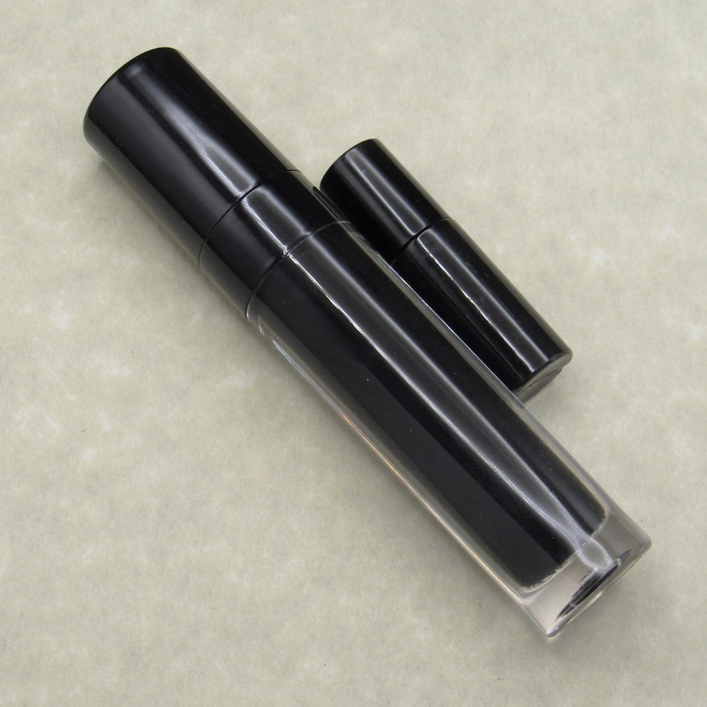 KALI Liquid Lipstick: Matte Jet Black, Vegan Gothic Makeup, image 3