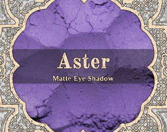 ASTER Matte Eye Shadow, Bright Medium Purple, Violet Purple, Loose Powder Eyeshadow, Cosmetic Pigment, VEGAN Makeup, TAT 7-9 Biz Days