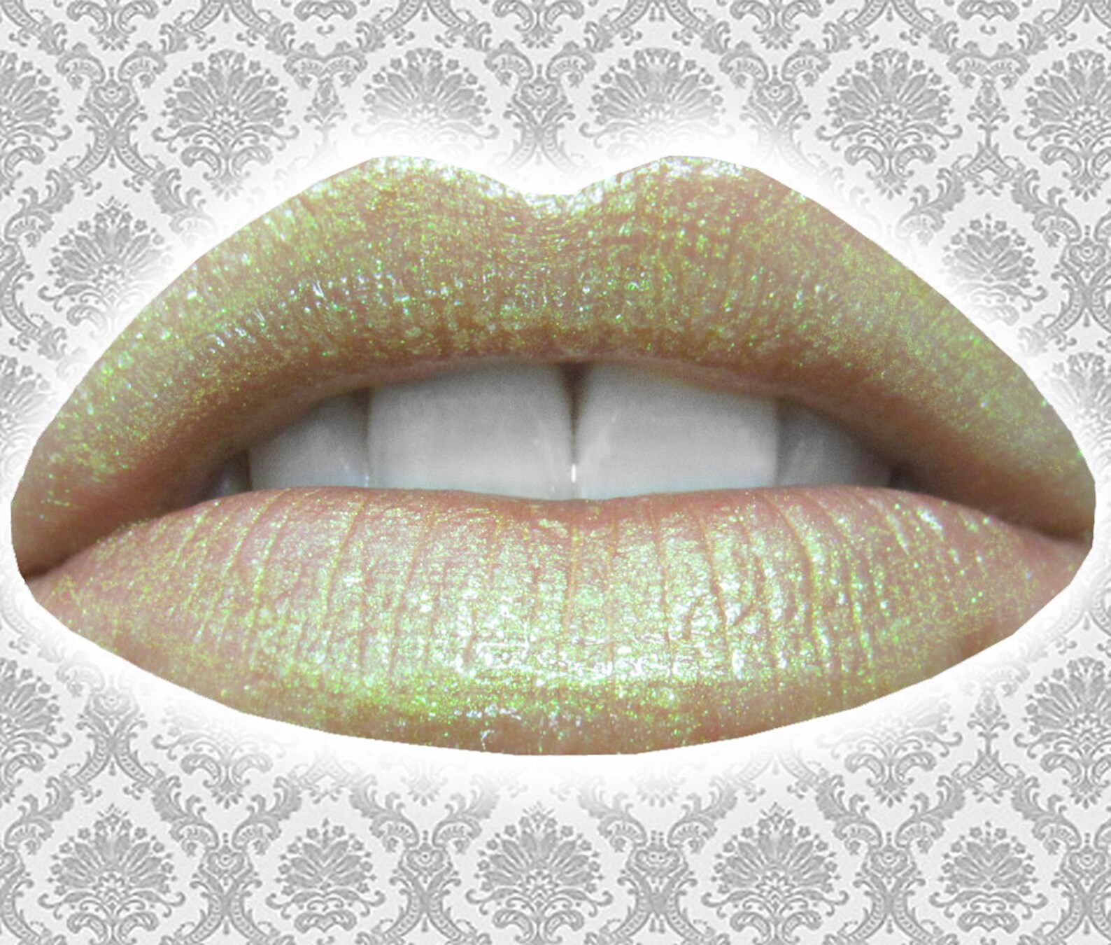 BLOOM Lip Gloss Green Lip Gloss Green Sparkle Iridescent Etsy