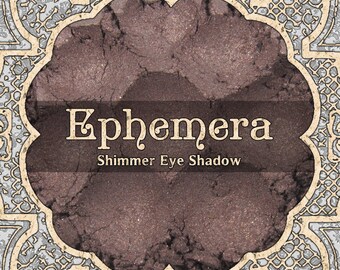 EPHEMERA Shimmer Eye Shadow, Cool Mauve Brown, Chocolate Brown, Loose Powder Eyeshadow, Cosmetic Pigment, Vegan Makeup, TAT 8-10 Biz Days