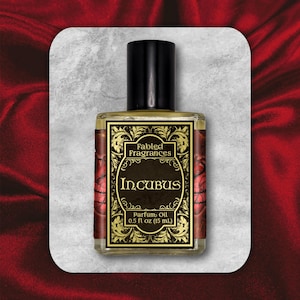 Seductive Demon Perfume Oil, INCUBUS, Spicy Ginger with Smoke and Earthy Patchouli, Fantasy Fragrance for Men, TAT 3-5 Biz Days