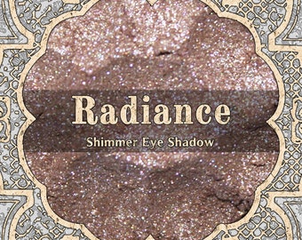 RADIANCE Shimmer Eyeshadow, Light Mauve Brown, Beige Brown, Loose Powder Eyeshadow, Vegan Makeup, TAT 6-8 Biz Days