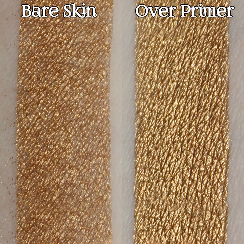 METALLURGY Eye Shadow, Metallic True Gold, Cruelty Free Steampunk Vegan Powder Makeup image 4