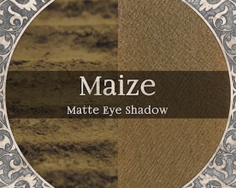 MAIZE Eye Shadow: Matte Deep Gold, Vegan Cosmetic Pigment,
