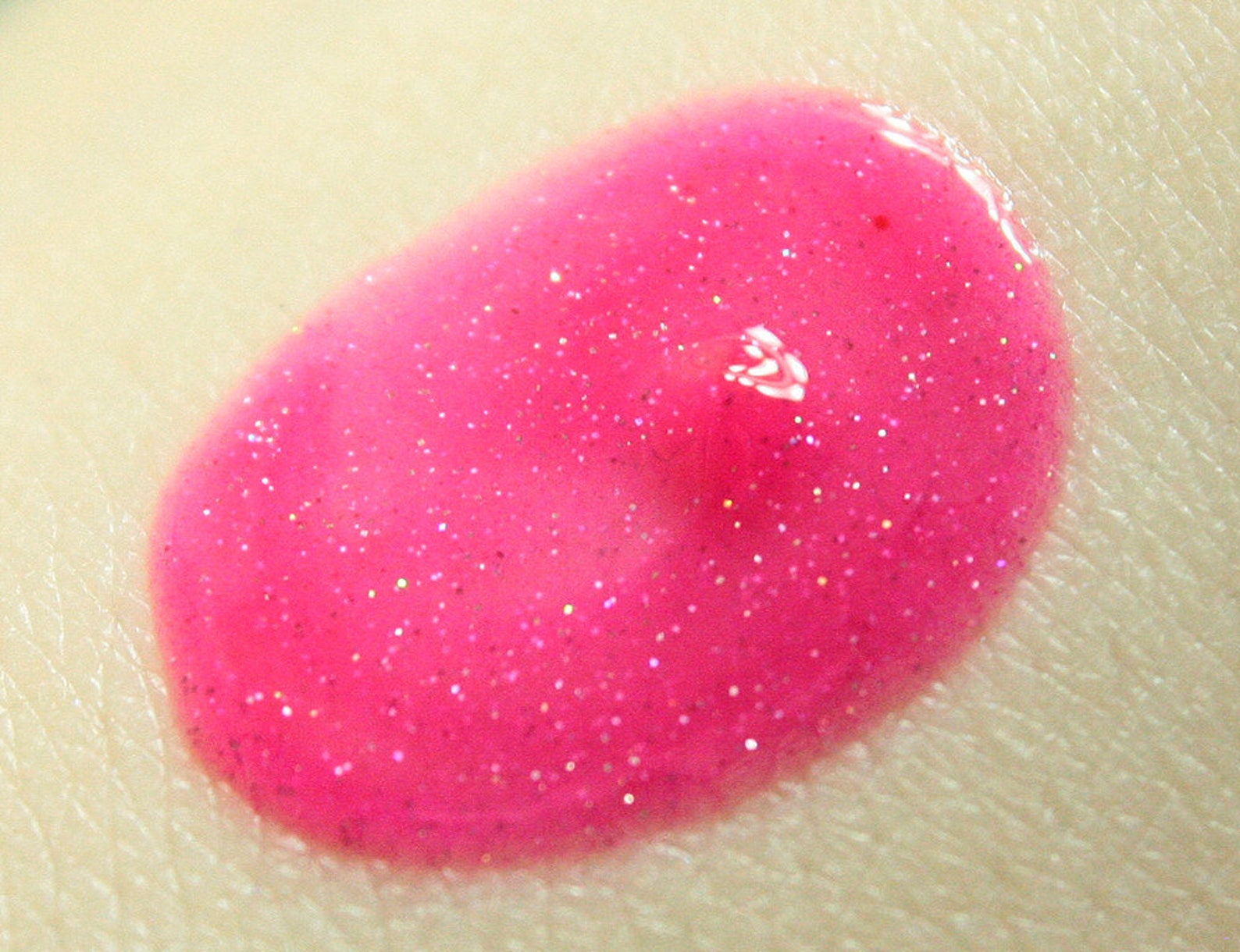 PRINCESS Lip Gloss Neon Hot Pink Glitter Lip Glaze UV Etsy
