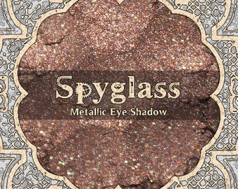 SPYGLASS Eye Shadow, Metallic Rose Brown, Steampunk Gift, Loose Powder Pigment, VEGAN Cosmetics, Gearhead, TAT 7-9 Biz Days