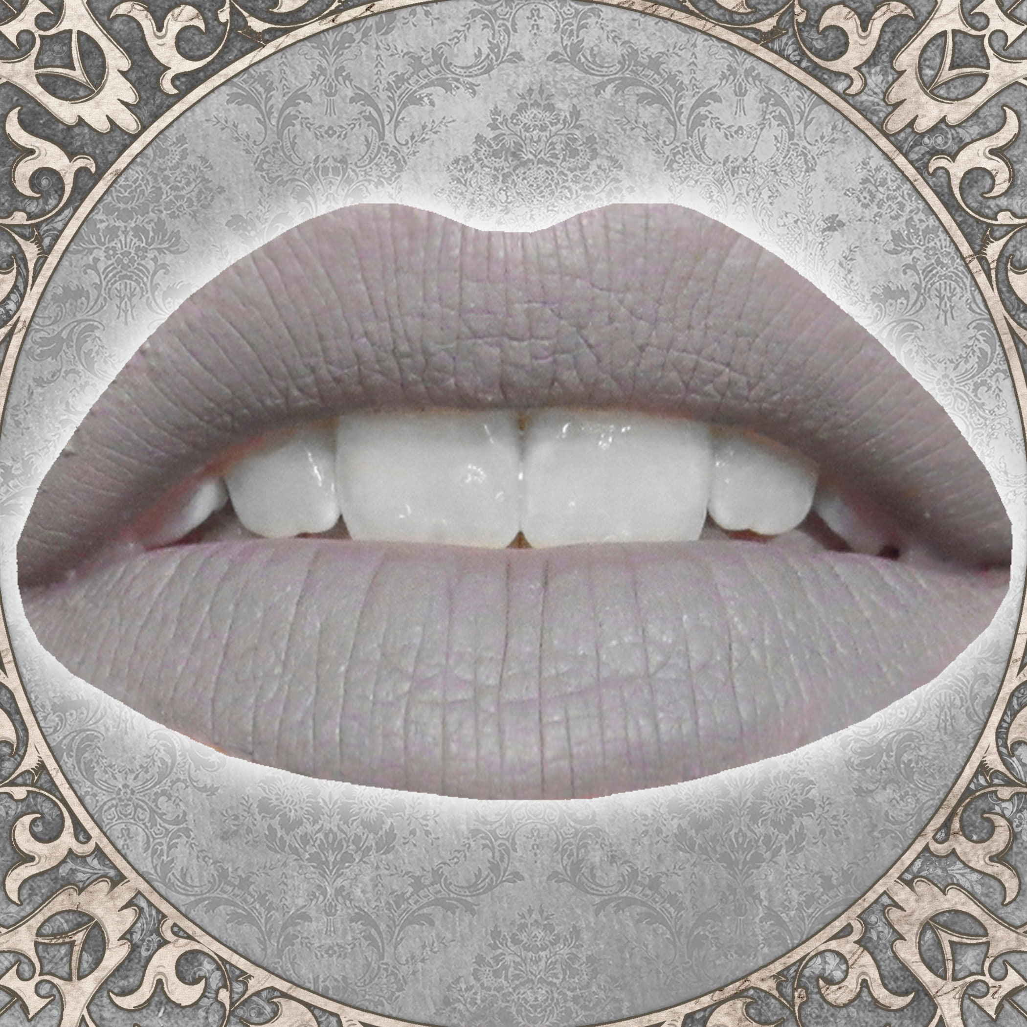Light Grey Matte Liquid Lipstick, BANSHEE, Nu Goth Gift, Cruelty Free and Vegan Makeup, Spooky Halloween Cosmetics, TAT 3-5 Biz Days
