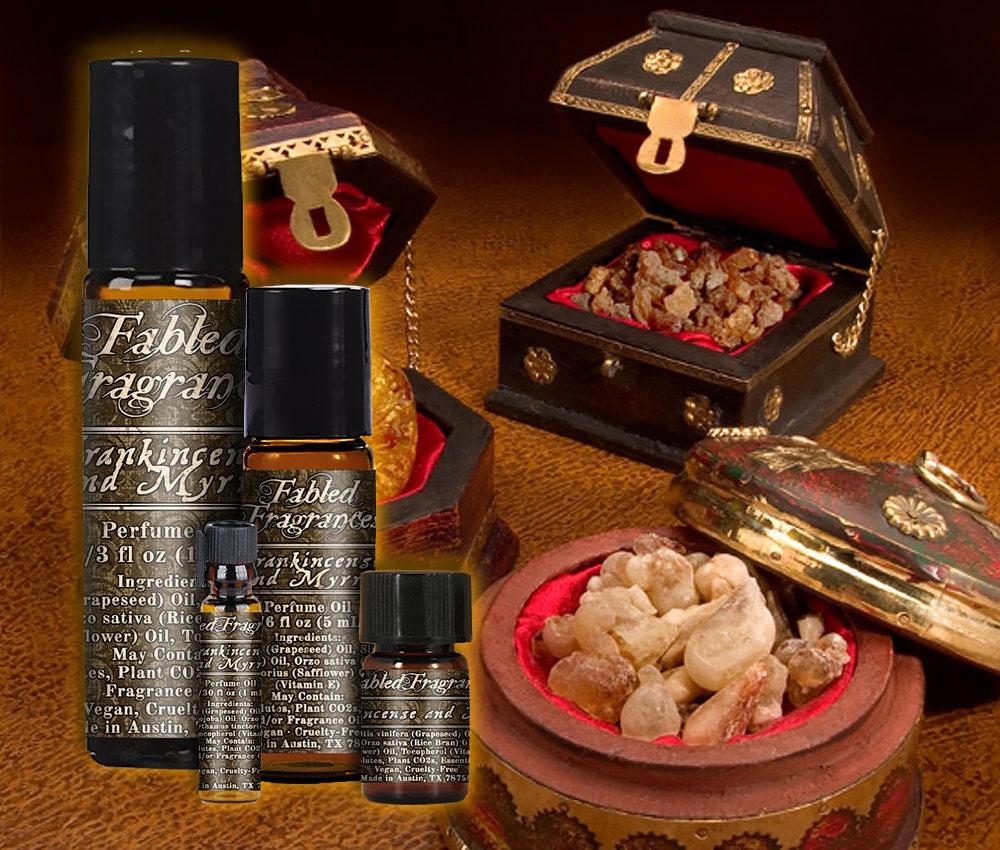 FRANKINCENSE and MYRRH Perfume Oil with Frankincense Myrrh Etsy