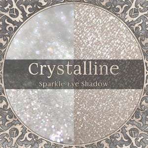 Ombre à paupières scintillante blanc irisé, CRISTALLIN, maquillage pailleté argenté, cadeau beauté pour elle, cosmétiques végétaliens, TAT 3-5 jours ouvrables