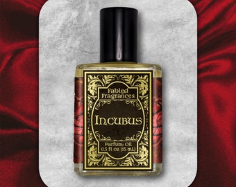 INCUBUS Perfume Oil, Galangal, Powder, Ginger, Narcissus, Smoke, Patchouli, Demon, Fantasy Fragrance, Mens Cologne, TAT 8-10 Biz Days