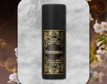 KAMADEVA Solid Perfume: Floral Jasmine & Incense, Vegan Scent, TAT 5-6 Biz Days