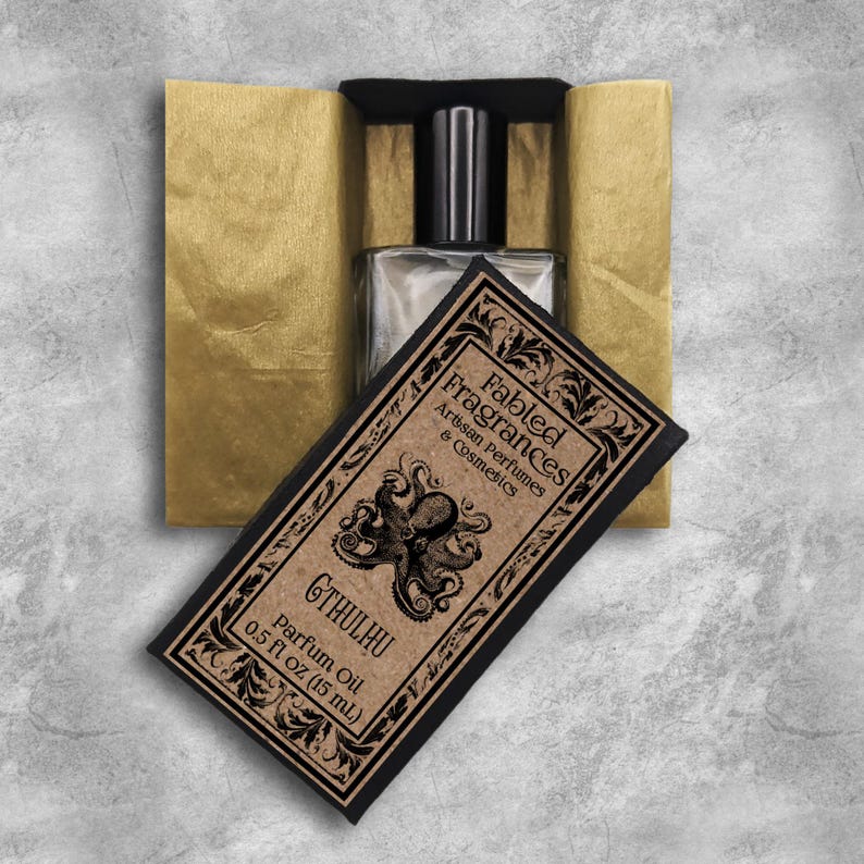 Cthulhu Perfume Oil: Aquatic Moss Scent, Lovecraft Horror, image 6