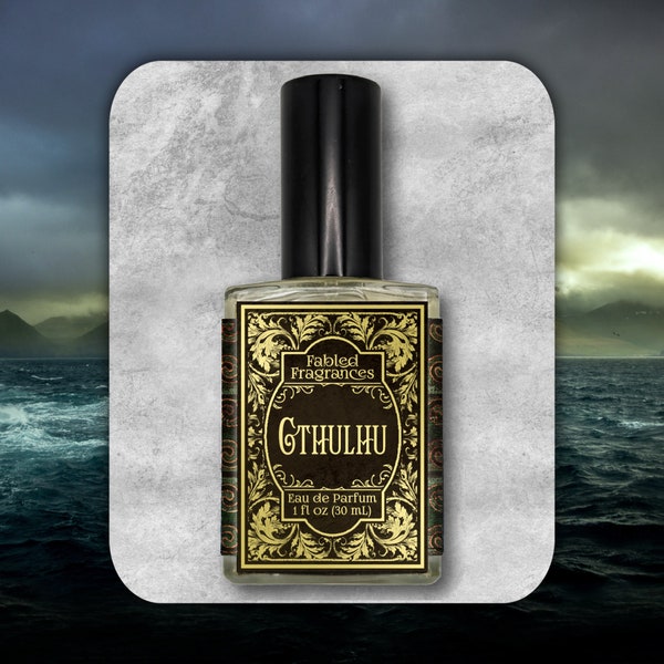 CTHULHU Eau de Parfum, Katrafay, Yarrow, Verbena, Ocean Water, Musk, Guaiac Wood, Seaweed, Agarwood Oud, Lovecraft, TAT 6-8 Biz Days