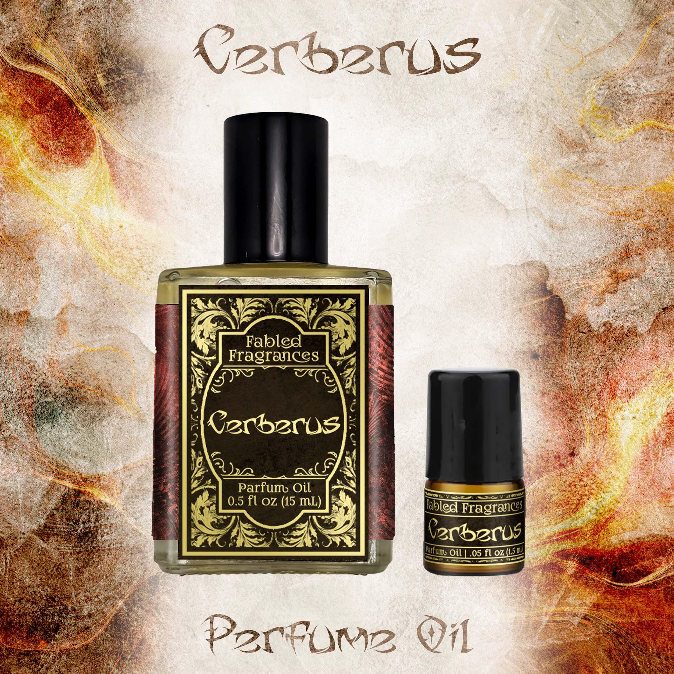 CERBERUS Perfume Oil, Earthy Spice & Musk Scent, Greek Mythology