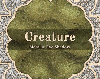 CREATURE Metallic Eye Shadow, Chartreuse Green, Metallic Green, Olive Green, Halloween Makeup, VEGAN Makeup, TAT 7-9 Biz Days