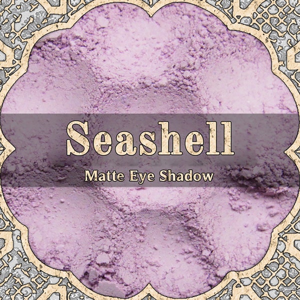 SEASHELL Eye Shadow, Matte Pastel Pink, Pale Baby Pink, Kawaii Mermaid, Loose Powder Cosmetic Pigment, VEGAN Makeup, TAT 6-8 Biz Days