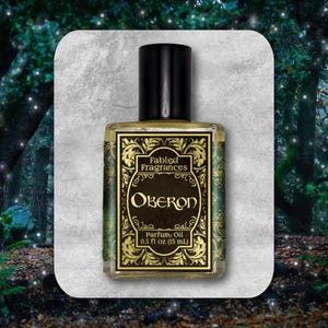 OBERON Perfume Oil: Green Moss & Oud Wood, Vegan Cruelty Free, TAT 3-5 Biz Days