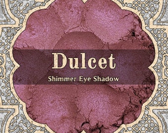 DULCET Shimmer Eye Shadow, Warm Pink Eye Shadow, Violet Duochrome, Loose Powder Eyeshadow, Cosmetic Pigment, VEGAN Makeup, TAT 7-9 Biz Days