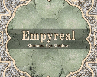 EMPYREAL Shimmer Eye Shadow, Pastel Green with Silver Duochrome, Color Shifting, Powder Eyeshadow, VEGAN Cosmetics, TAT 5-7 Biz Days