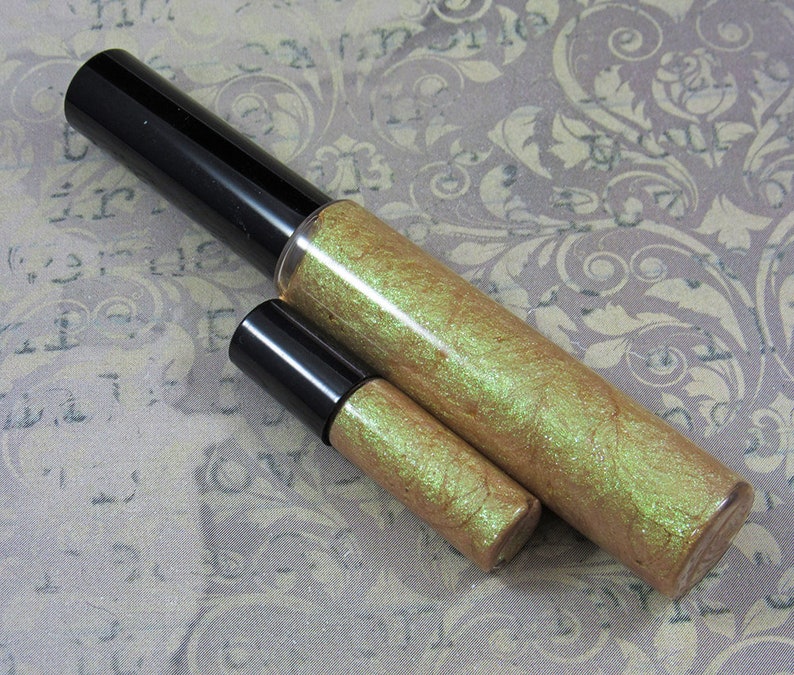 BLOOM Lip Gloss Green Lip Gloss Green Sparkle Iridescent Etsy
