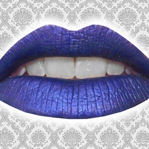 IMMORTAL Liquid Lipstick, Metallic Violet Purple with Turquoise Sparkle, Gothic Makeup, Halloween Makeup, Vegan Lipstick, TAT 7-9 Biz Days