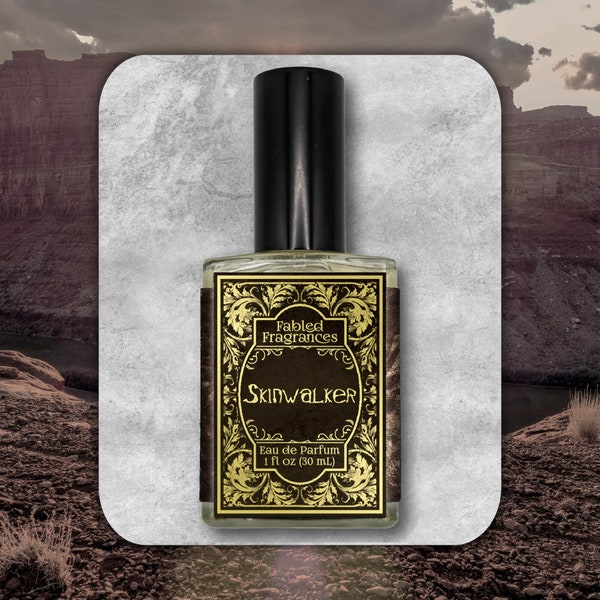 SKINWALKER Eau de Parfum Spray, Sage, Pinion Pine, Black Musk, Nagarmotha, Native American, Mythology, Musk Cologne, TAT 6-8 Biz Days