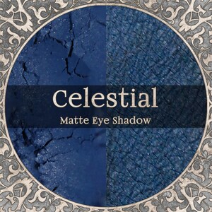 CELESTIAL Eye Shadow - Matte Dark Navy Blue, Gothic Witch Aesthetic, Loose Powder Makeup, Cruelty Free and Vegan Beauty - TAT 3-5 Biz Days