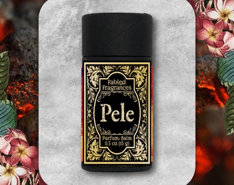 PELE Solid Perfume with Coconut, Pineapple, Guava, Pikake, Frangipani, Tuberose, Ocean, Ginger, Hawaiian, Vegan Perfume, TAT 2-3 Weeks