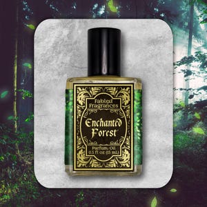 Fairytale Perfume Oil, ENCHANTED FOREST, Wisteria and Oak Moss, Heavy Floral and Woodland Scent, Fantasy Fragrance Gift, TAT 3-5 Biz Days
