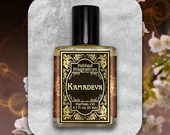 KAMADEVA Perfume Oil: Dark Patchouli & Nag Champa, Vegan Fragrance, TAT 5-6 Biz Days