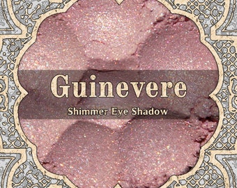 GUINEVERE Shimmer Eye Shadow, Pale Pink, Orange Highlight, Camelot, Fantasy, Loose Powder Eyeshadow, Vegan Eyeshadow, TAT 2-3 Weeks