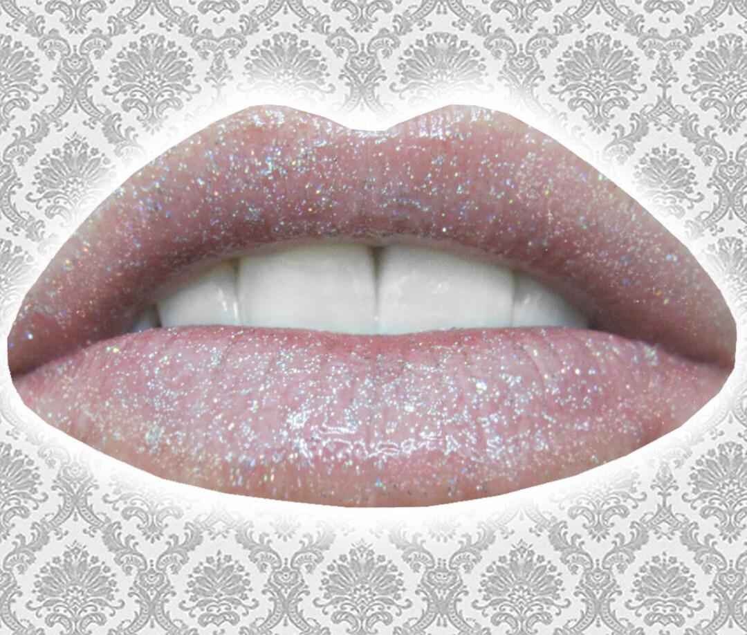 WIZARDRY Lip Gloss Holographic Silver Glitter Lip Glaze Etsy