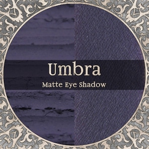 UMBRA Eye Shadow: Matte Dark Violet Vegan Mineral Makeup, TAT 3-5 Biz Days