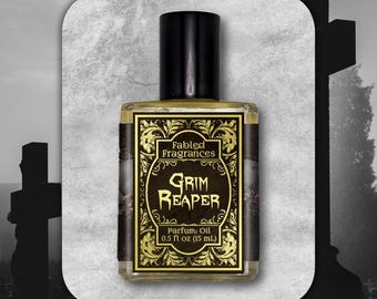 Graveyard Forest Roll-On Perfume, GRIM REAPER, Fresh Grass with Earthy Dirt Scent, Gothic Horror Inspired Fragrance, TAT 3-5 Biz Days