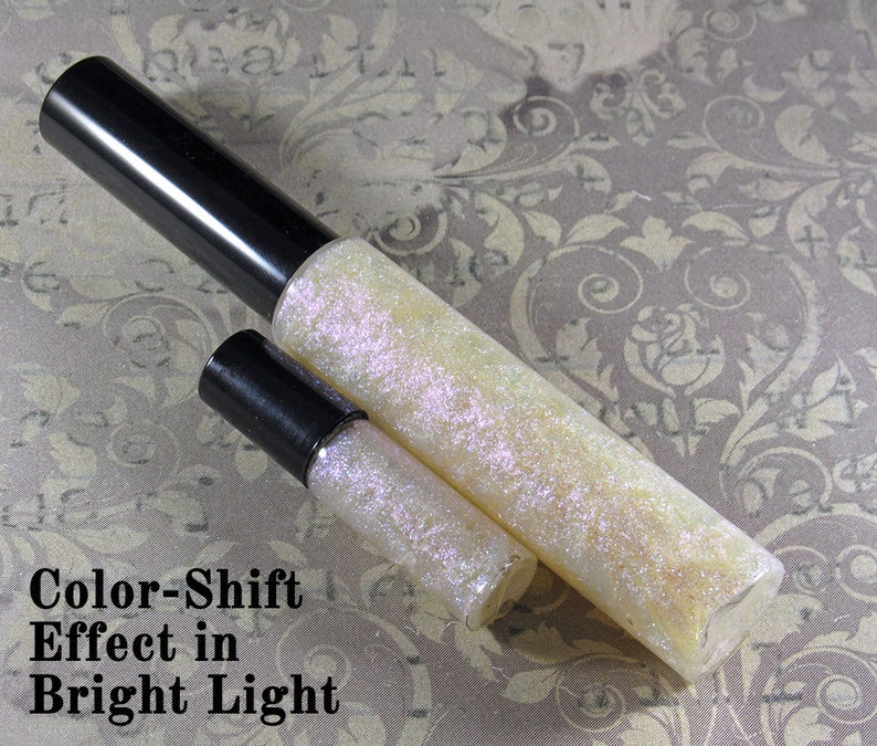 SNOW QUEEN Lip Gloss White Glitter Lip Glaze Iridescent Etsy