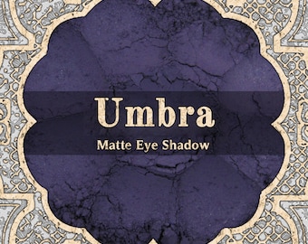 UMBRA Matte Eye Shadow, Dark Purple, Deep Violet, Grape Purple, Loose Powder Eyeshadow, Cosmetic Pigment, Vegan Makeup, TAT 7-9 Biz Days